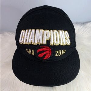 New Era Toronto Raptors 2019 NBA Champions 9FIFTY snapback hat in black.